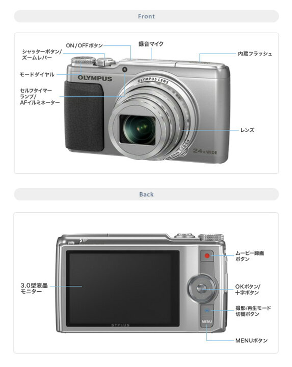 楽天市場】OLYMPUS STYLUS SH-50[最強手ブレ補正機能搭載！光学24倍 