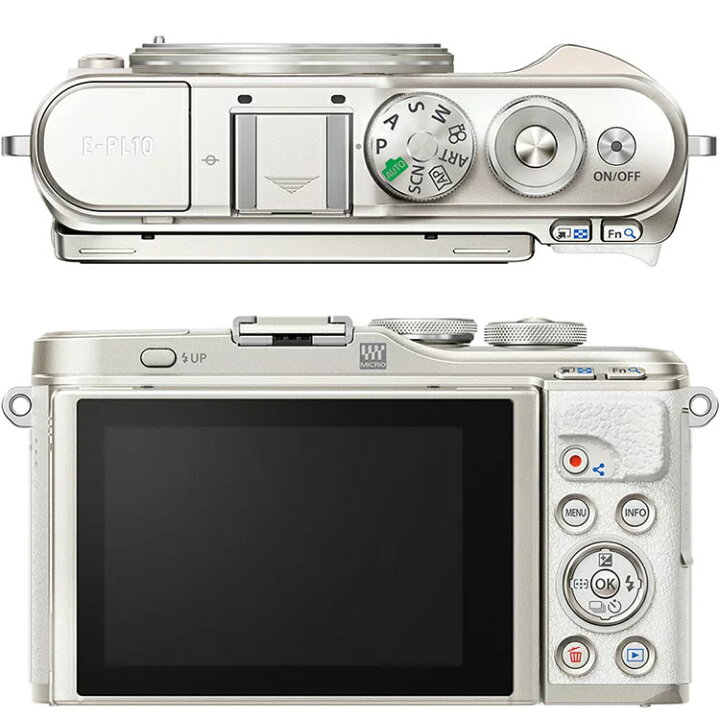 楽天市場】[3年保険付]OLYMPUS PEN E-PL10 EZ ダブルズームキット 