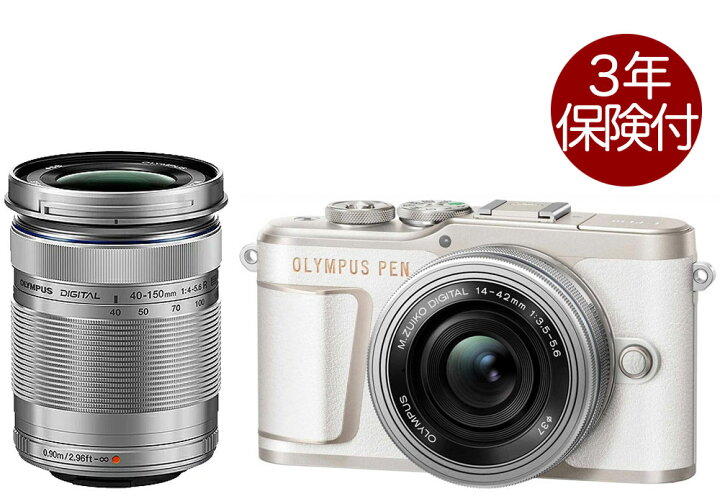 楽天市場】[3年保険付]OLYMPUS PEN E-PL10 EZ ダブルズームキット 