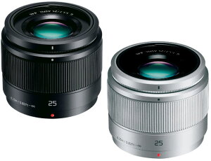 Panasonic LUMIX 25mm/F1.7 ASPH.����a�W�������Y �u���b�NH-H025-K�^�V���o�[H-H025-S �}�C�N���t�H�[�T�[�Y�V�X�e���p ���邢50mm f/1.7�����P�œ_�����Y [02P26Apr14]