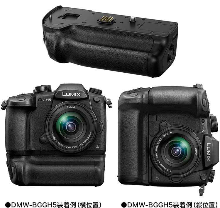 楽天市場】パナソニック バッテリーグリップ DMW-BGGH5 Panasonic Lumix GH5 デジタル一眼用バッテリーグリップ（縦位置操作可能）[02P05Nov16]  : カメラのミツバ