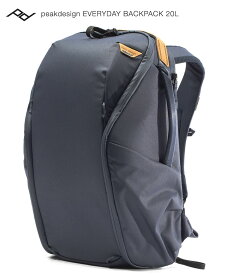 【送料無料】 peakdesign Everyday backpack Zip 20L MidNight ピークデザイン エブリデイバックパック ジップ20L ミッドナイトブルー カメラバッグ[02P05Nov16]