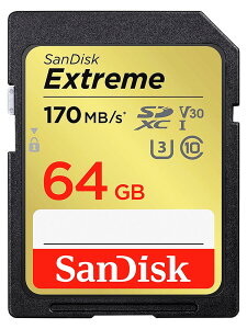 [[֔] TfBXN Extreme UHS-I U3 V30 64GB SDXCJ[h SDSDXV2-064G-GNCIN COpbP[W [UHSXs[hNX3 4K UHD^ΉSDJ[h][02P05Nov16]