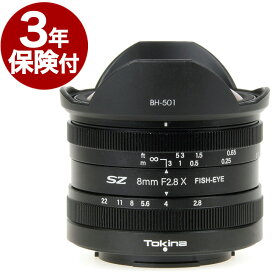 【2年保証+3年保険付】トキナ SZ8mm F2.8 FISH-EYE MF ミラーレス一眼用魚眼広角レンズ ソニーE／富士Xマウント[02P05Nov16]