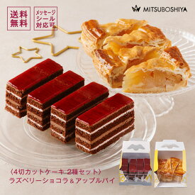 カットケーキ 送料無料 津軽産 アップルパイ ラズベリーショコラ 8切入 チョコレートケーキ ショコラケーキ ラズベリー ドルチェ 洋菓子 贈り物 プレゼント 冷凍便
