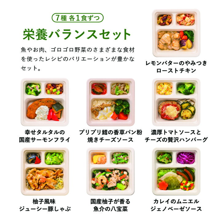 楽天市場 冷凍弁当 お弁当 おかず 栄養バランス 7食セット 冷凍食品 三ツ星ファーム 一人暮らし カロリー 健康 簡単 時短調理 減塩 野菜不足 送料無料 三ツ星ファーム