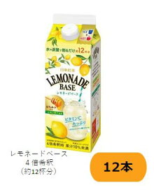 日東紅茶 レモネード ベース 4倍希釈　12本セット 【約12杯分】