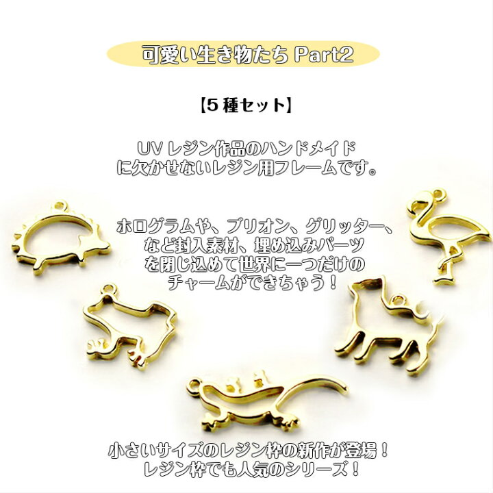 楽天市場 レジンフレーム 可愛い生き物たちpart2 5種セット レジン 枠 空枠 レジンフレーム 空枠 いぬ カエル トカゲ はりねずみ フラミンゴ ハンドメイド キーホルダー バッグアクセサリー みつき ショップ