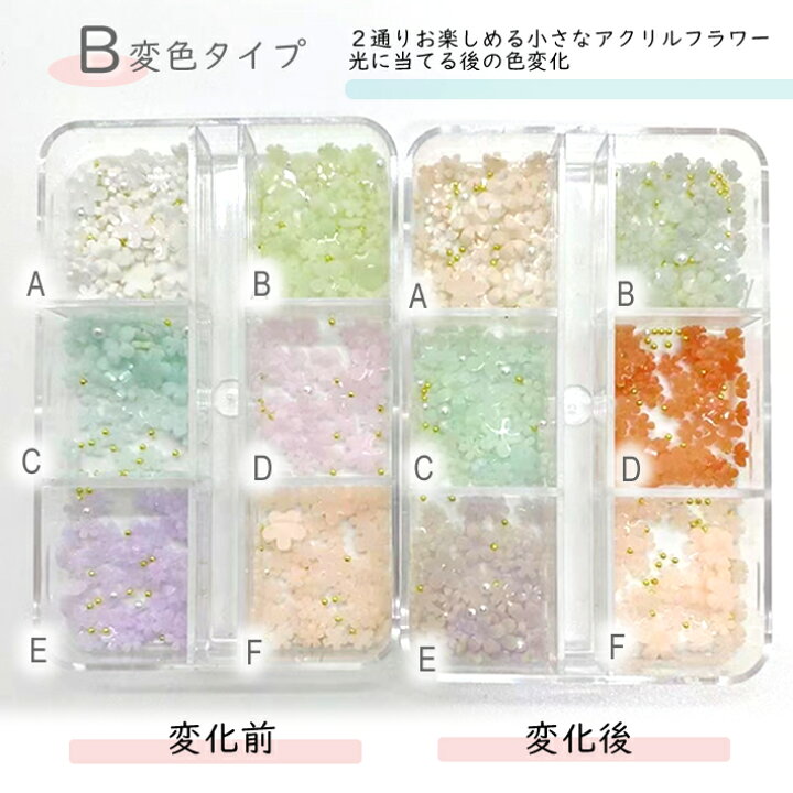 楽天市場】アクリルフラワー 小さめなアクリルフラワー2種【1ケース 