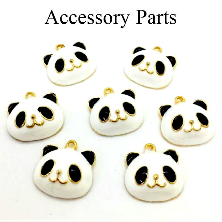 楽天市場】アクセサリー パーツ パンダ チャーム 【パンダチャーム 2個  