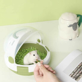 ハムスター ケージ ハムスターキャリー お出かけ キャリー キャリー ケース 手提げ 透明ケージ ハムスター用品 屋外ポータブルケー 旅行 病院 移動 防災 掃除 小動物 避難 防災 ペット プチキャリー シマリス ハリネズミ ハムスター ゴールデンベア ウサギ ハムスター