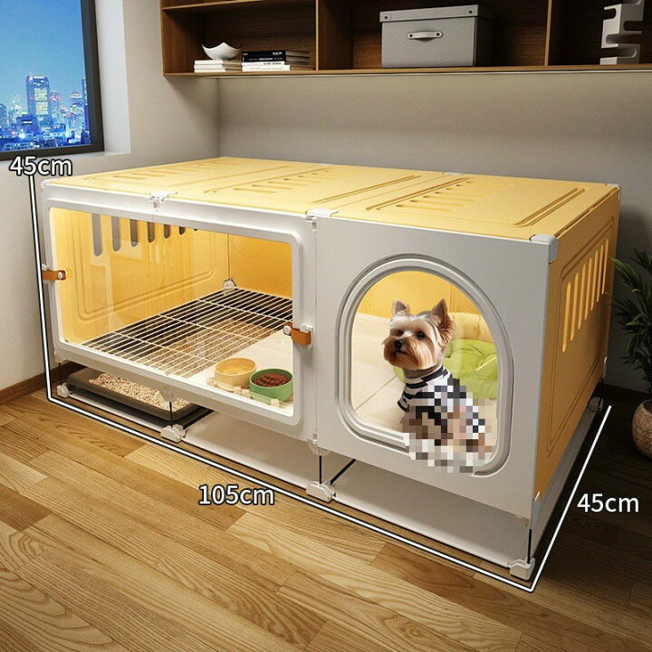 楽天市場】犬小屋 ペット 犬用クレート 小型犬 トイレ付 犬小屋 ドッグ 
