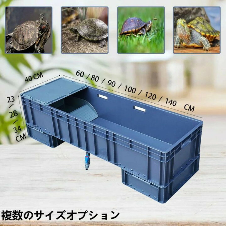 楽天市場】亀飼育用水槽 カメ用水槽 大型カメ飼育ケース 亀水槽 大きい 