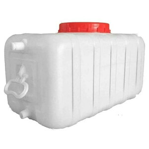 ウォータータンク ポリタンク 水タンク 給水タンク 水 タンク 25L/50L/100L 水貯蔵容器 プラスチック製 ウォータージャグ カバーとバルブ付き 横型 正方形 貯水タンク 屋外ポータブルバケット