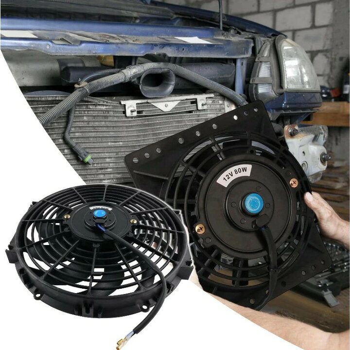楽天市場】汎用電動ファン レーシングカー オイルシステムファン 7/9 