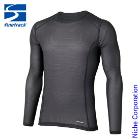 ファイントラック ドライレイヤーウォームロングスリーブ メンズ 秋冬 finetrack FUM0521 男性 長袖 ウェア インナー 保温 スキンメッシュ 汗冷え アウトドア キャンプ 登山