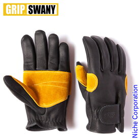 グリップスワニー グローブ G-10B ビレイアウトドアグローブ ブラック GRIP SWANY 手袋 キャンプ 牛革 手ぶくろ 注目商品