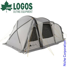 ロゴス グランベーシック エアマジック PANELトンネルドーム XL-BJ テント 71805544 キャンプ用品 キャンプテント エアテント 4人 5人 6人 2ルーム ツールームテント ファミリーキャンプ エアーテント
