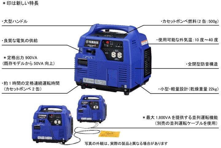 楽天市場】入荷しました！ヤマハ ガス発電機 EF900iSGB2 YAMAHA 