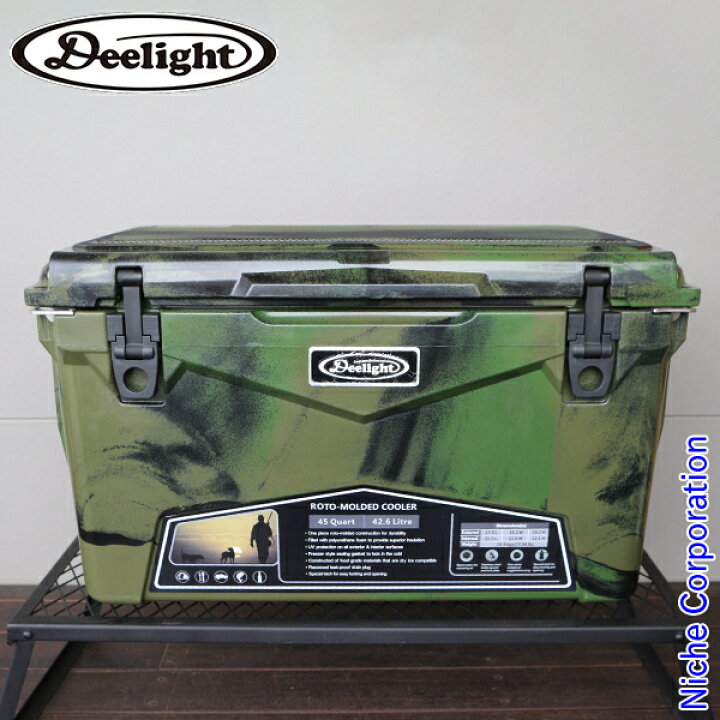 楽天市場】ディーライト Deelight アイスランドクーラー 45QT ダーク 