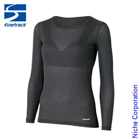 ファイントラック ドライレイヤーウォームブラトップロングスリーブ レディース 秋冬 finetrack FUW0524 ウィメンズ 女性 長袖 ウェア インナー 保温 スキンメッシュ 汗冷え アウトドア キャンプ 登山