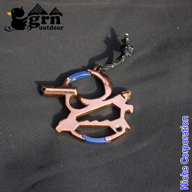 【18・20日は！枚数限定 最大1,000円OFFクーポン】grn outdoor MECHA DUCKROW ベンリング GO0442F ブラウン キーホルダー nocu 注目商品