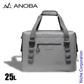 【即納】ANOBA ( アノバ ) ブリザードソフトクーラー 25L アイスグレー AN057 ソフトクーラーボックス キャンプ クーラーバッグ 保冷 防水