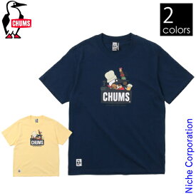 チャムス BBQブービーTシャツ CH01-1963 ウェア トップス Tシャツ アウトドア メンズ 半袖 春夏 キャンプ用品