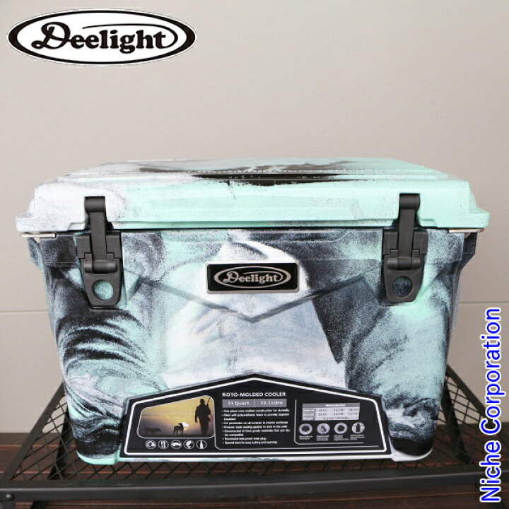 楽天市場】ディーライト Deelight アイスランドクーラー 35QT シー 