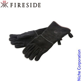 ストーブグローブ ブラック L [ 10013 ] FIRESIDE アウトドア 手袋 キャンプ グローブ 暖炉 手ぶくろ 薪ストーブ てぶくろ