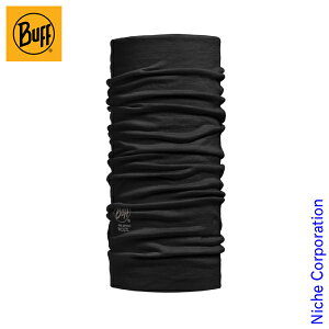 BUFF ot LIGHTWEIGHT MERINO WOOL SOLID BLACK 330079