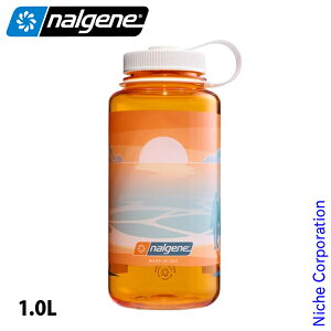 ナルゲン 広口1.0L トライタン リニュー ランドスケープ 91627 ボトル サンセット 注目商品 2025 限定 水筒 1000ml 直飲み 漏れない 完全密封 軽量 丈夫 衛生的 パッキンレス