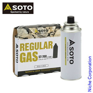 SOTO 新富士バーナー ソト レギュラーガス REGULAR GAS 3本パック ST-7001 アウトドア ガス キャンプ