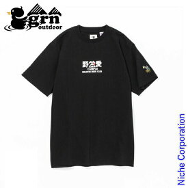 【5/30～6/1 枚数限定！300円OFFクーポン】【即納】grn outdoor CAMPAI ショートスリーブ Tシャツ GO1137F YAEI-AI 野営愛 ジーアールエヌ メンズ 半袖 nocu 売り尽くし 在庫処分