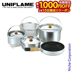 【10日は！枚数限定 最大1,000円OFFクーポン】ユニフレーム クッカー fan5 duo 660256 アウトドア クッカーセット キャンプ 鍋 フライパン ライスクッカー ざる 燕三条