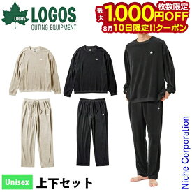 【10日は！枚数限定 最大1,000円OFFクーポン】ロゴス リプナー ボディリカバリーベロア スウェット & パンツ セット 35212 35213 リカバリーウェア 疲労回復 パジャマ ルームウェア 快適 着心地 血行促進 疲労軽減 秋冬 ズボン 長袖