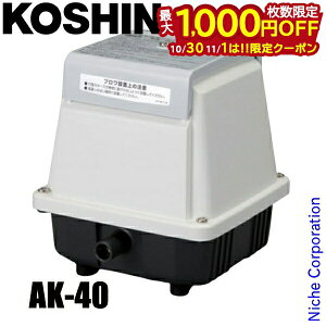 【10月30日・11月1日は!枚数限定 最大1,000円OFFクーポン】工進 浄化槽用エアーポンプ コーシンブロワポンプ AK-40 0718502