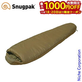 【18・20日は！枚数限定 最大1,000円OFFクーポン】スナグパック ソフティー エリート5 レフトジップ SP11523CT アウトドア キャンプ 寝袋 マミー型 化繊 コヨーテ シュラフ スリーピングバッグ