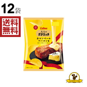【販路限定品】カルビー 大人のポテリッチ カマンベールベーコン味 105g×12袋