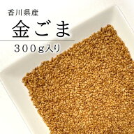 【2袋で送料無料（沖縄県・一部地域を除く）】国産 金ごま 焙煎済（煎りごま） 300g栽培期間中農薬完全不…
