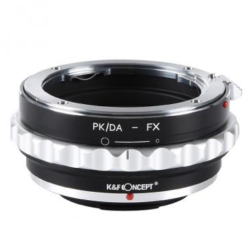 ラッピング無料 KF CONCEPT KF-DAX 市場 レンズ側:ペンタックスKマウント→カメラ側:フジX レンズマウントアダプター