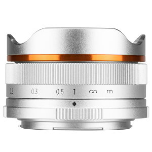 [Brightin Star]�u���C�g�C���X�^�[ 10mm F5.6 Fish-eye �V���o�[ �}�C�N���t�H�[�T�[�Y�}�E���g