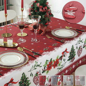 【楽天1位入賞】テーブルクロス クリスマス 撥水 テーブルマット 防水 4色 10サイズ 高級 クリスマス デスクマット 食卓カバー シンプル マルチカバー テーブル クロス テーブルクロス 正方形 長方形 無地 汚れ防止 カバー テレビカバー 机カバー キッチン 応接室 カバー