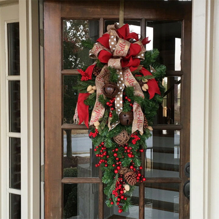 楽天市場 クリスマスリース 玄関 外に飾れるリース オーナメント 屋外 アートフラワー クリスマス リース インスタ映え クリスマスツリー おしゃれ 店舗 ショップ 壁掛け ウェルカムフラワー 手作り ドライフラワーブーケ プリザーブドフラワー クリスマスプレゼント