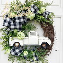 送料無料 クリスマスリース リング 可愛い 冬新作 車 ペーパートラック クリスマス 飾り おしゃれ 手作り インテリア…