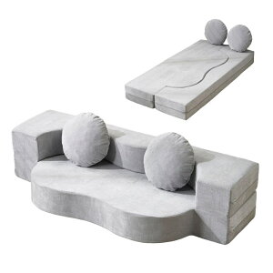 【2way】2人掛けソファベッド 組立て不要 フロアソファ コンパクト ローソファ こたつ用 ソファー 1人暮らし マルチに使える クッション付き 座椅子 1人掛け 完成品 運びに便利だ 軽いソファ