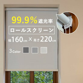ロールスクリーン 幅160 ロールカーテン 無地 遮光 節電 省エネ 居間 すだれ モダン 北欧 おしゃれ ナチュラル カフェ リビング