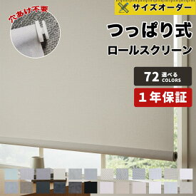 ＼先着6枚！1台10%OFFクーポン／ ロールスクリーン 遮光 つっぱり式 ロールカーテン コードレス 防寒 穴開け不要 賃貸OK 断熱スクリーン オーダー 風通り 洋室 和室 省エネ おしゃれ 和モダン 幅45~220高さ~240 2年保証