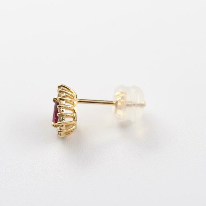 楽天市場】ルビー ピアス K18 18k 18金 ダイヤモンド ダイヤ ダイヤ 