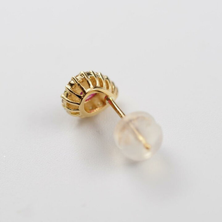 楽天市場】ルビー ピアス K18 18k 18金 ダイヤモンド ダイヤ ダイヤ 
